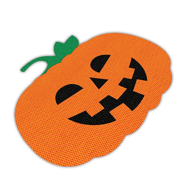 TAPETE DECORATIVO ELITEMAT HALLOWEEN DISEÑO CALABAZA SILUETA 0.70 X 0.50 MTS