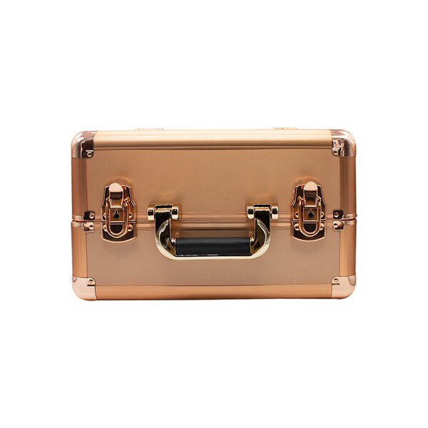 Neceser Cosmetiquera Transportadora Jumbo Oro Rosa