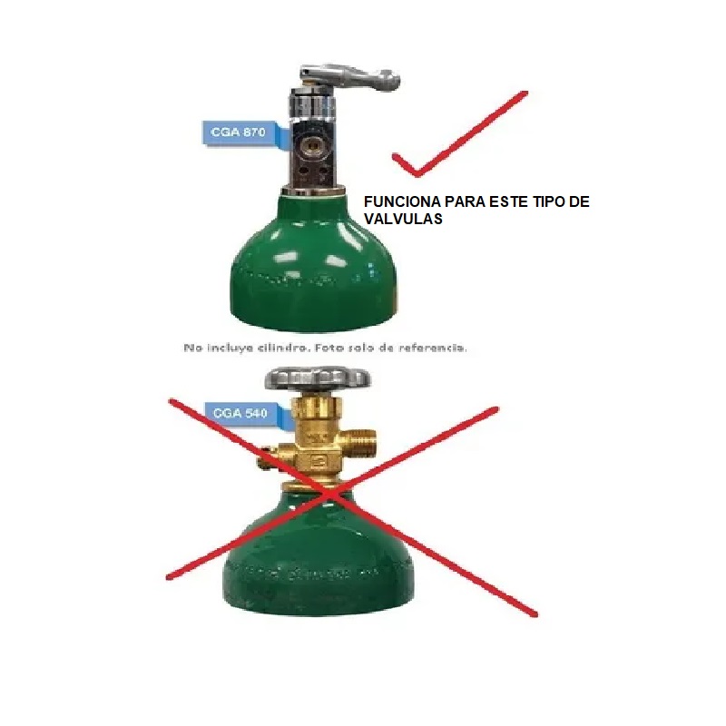 Regulador Tanque De Oxígeno 680 litros- Manometro Cg