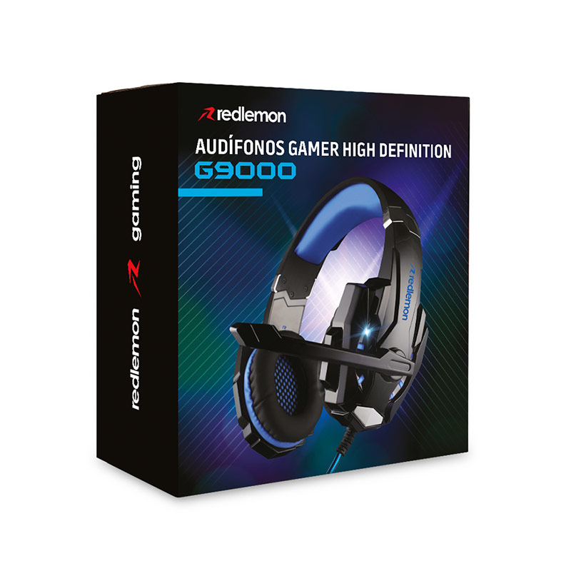 Audífonos Gamer de Diadema HD Estéreo 360 Mod. G9000 Redlemon