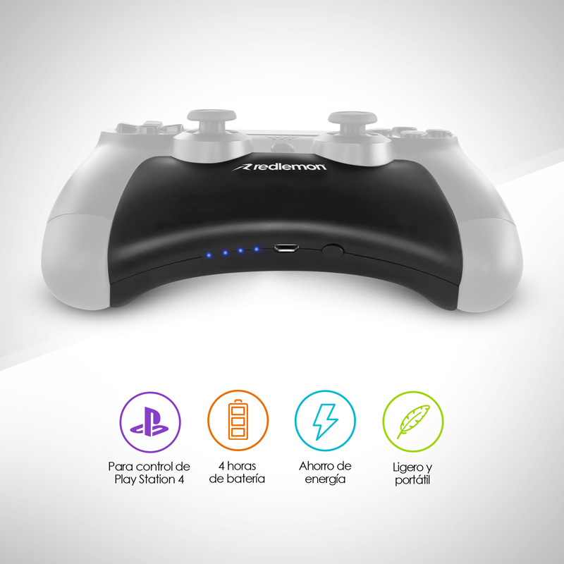 Batería para Control de PlayStation 4 Power Bank PS4 Redlemon.