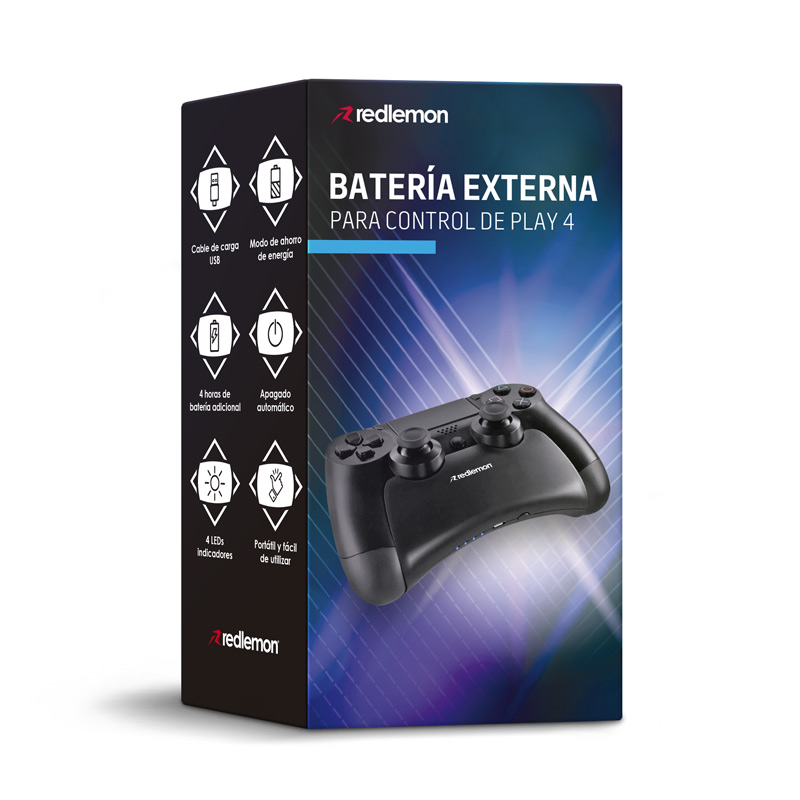 Batería para Control de PlayStation 4 Power Bank PS4 Redlemon.