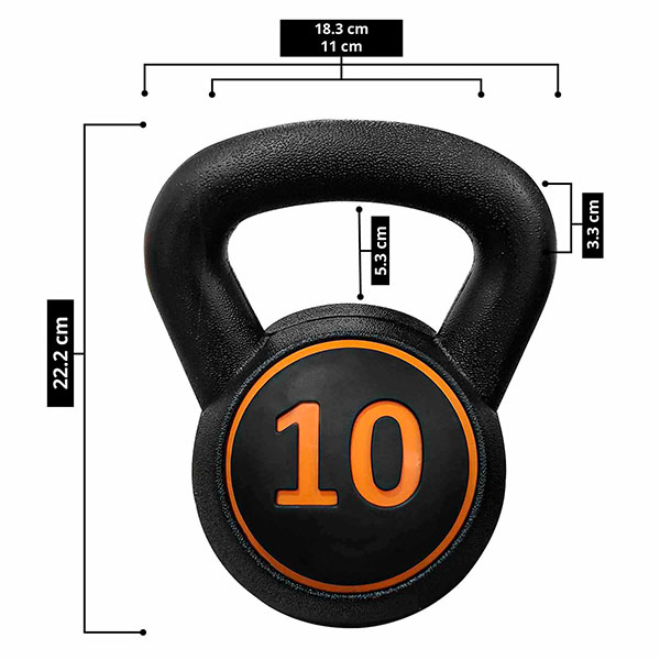 Tayga set pesas rusas kettlebells 5,10,15 lb con base 