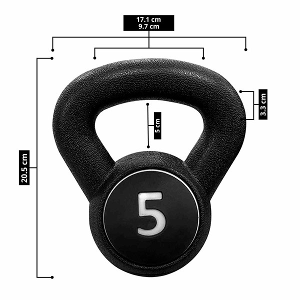 Tayga set pesas rusas kettlebells 5,10,15 lb con base 