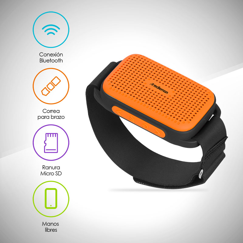Bocina Bluetooth Deportiva con Correa para Brazo Redlemon