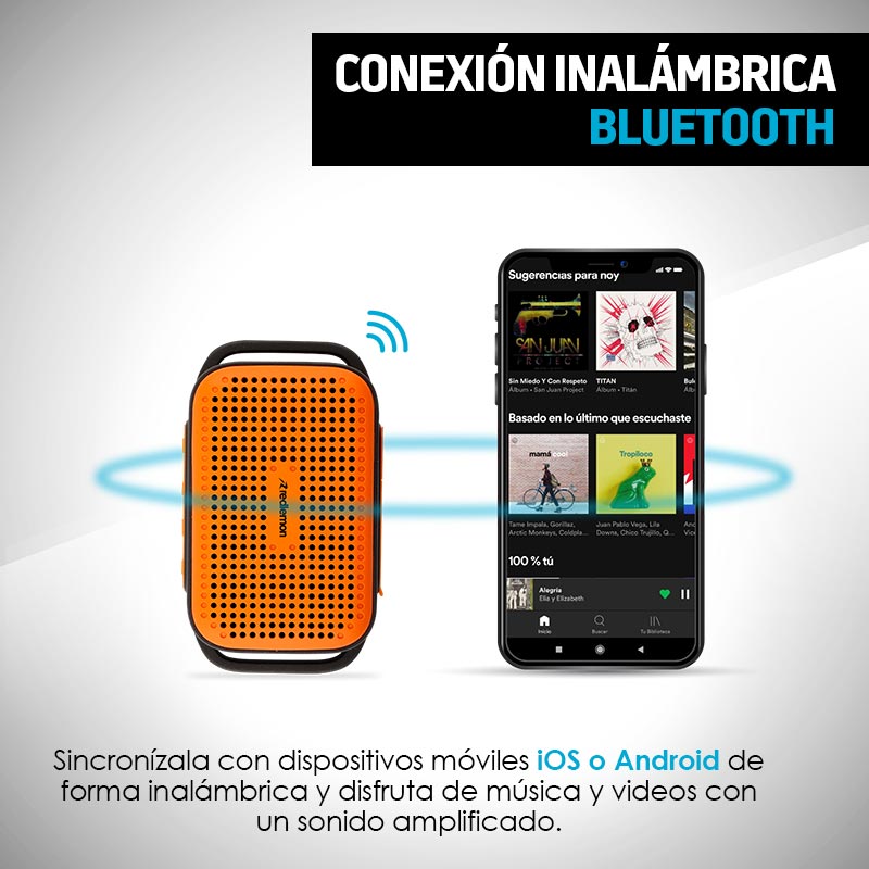 Bocina Bluetooth Deportiva con Correa para Brazo Redlemon