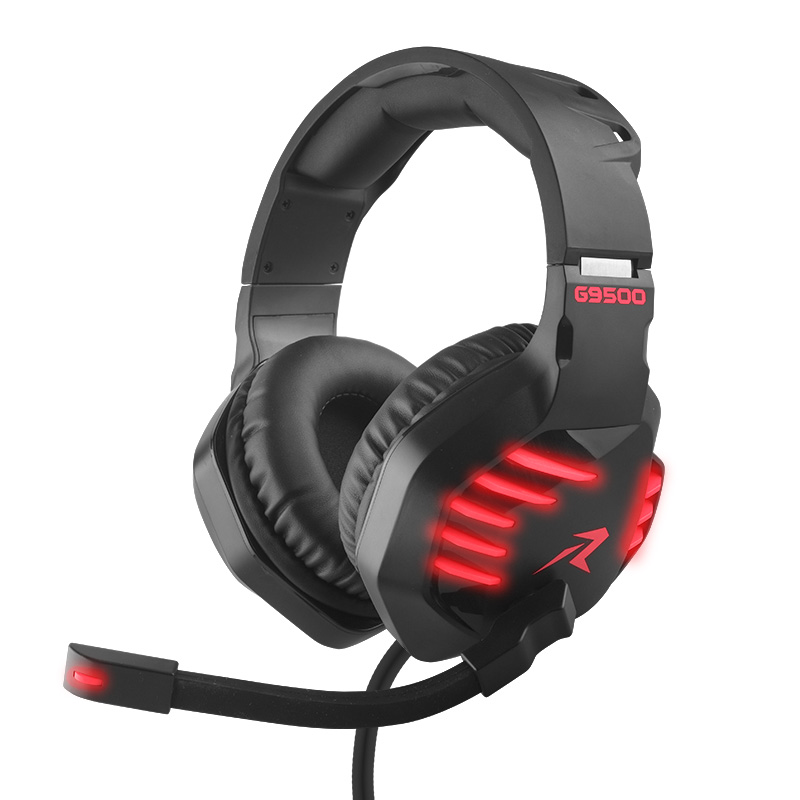 Audífonos Gamer Sonido HD 360 Aux. 3.5mm Mod. G9500 Redlemon