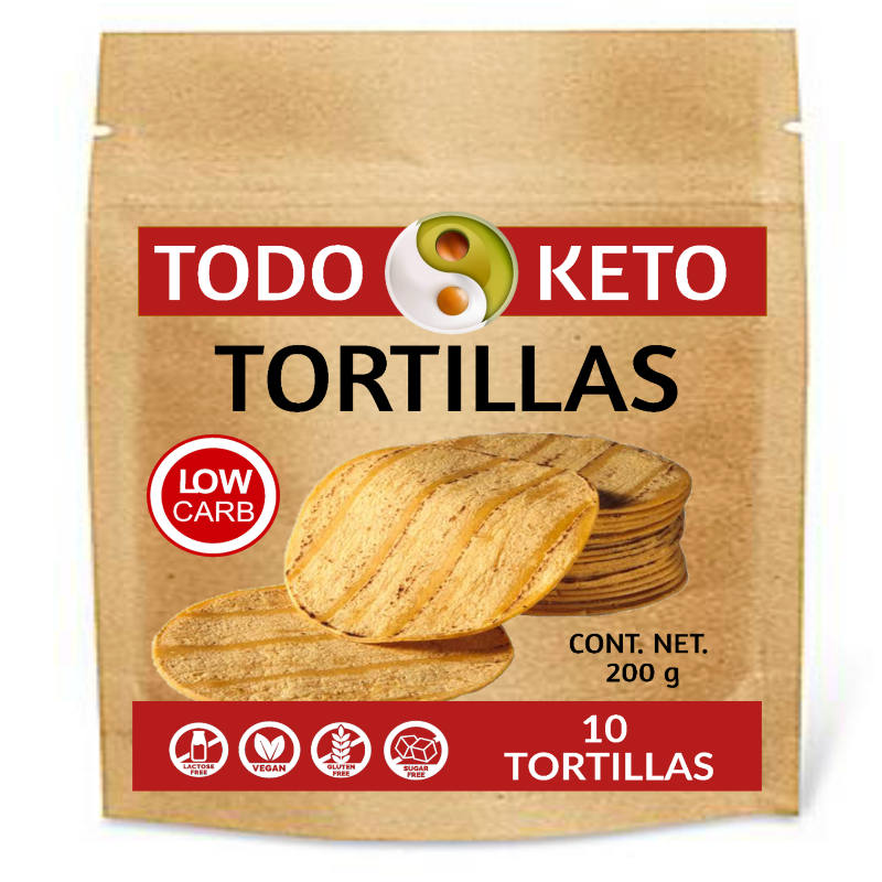 Tortillas Keto de Almendra Veganas sin Gluten Low Carb 