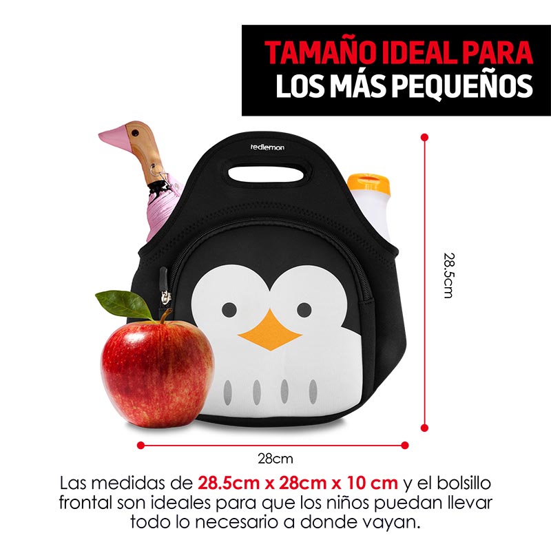Lonchera para Niños Térmica Con Correa Diseños de Animales Redlemon.