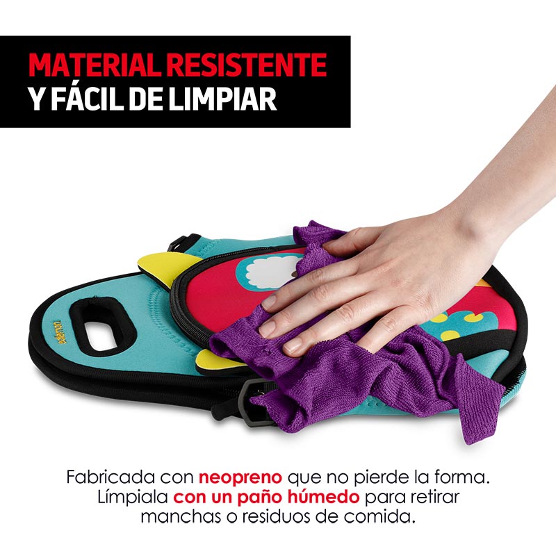 Lonchera para Niños Térmica Con Correa Diseños de Animales Redlemon.