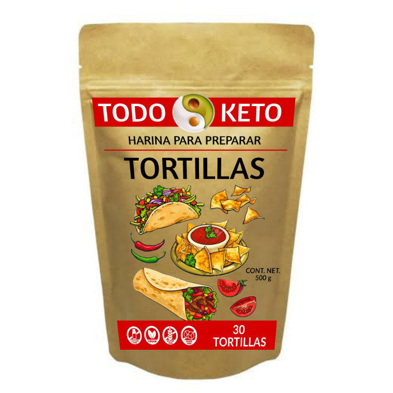 Harina para hacer Tortillas Keto Veganas sin Gluten