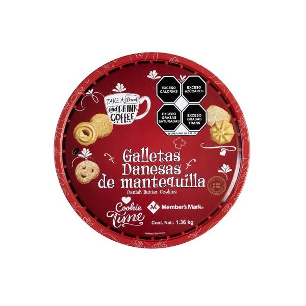 Galletas Danesas de Mantequilla 1.36 Kilogramos