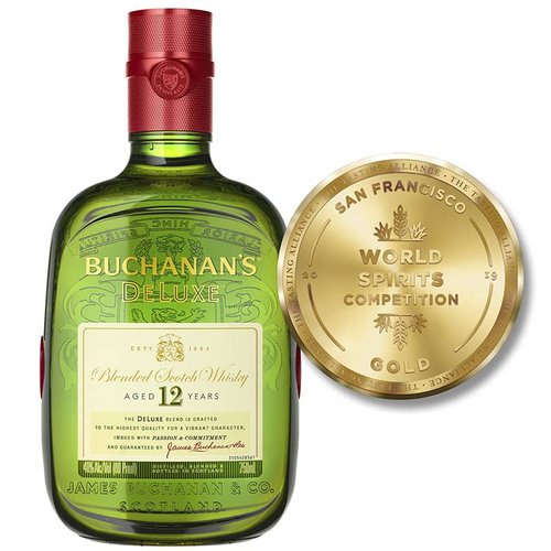 Buchanans Deluxe 12 Años 750ml y Red Label 700ml Duo Pack