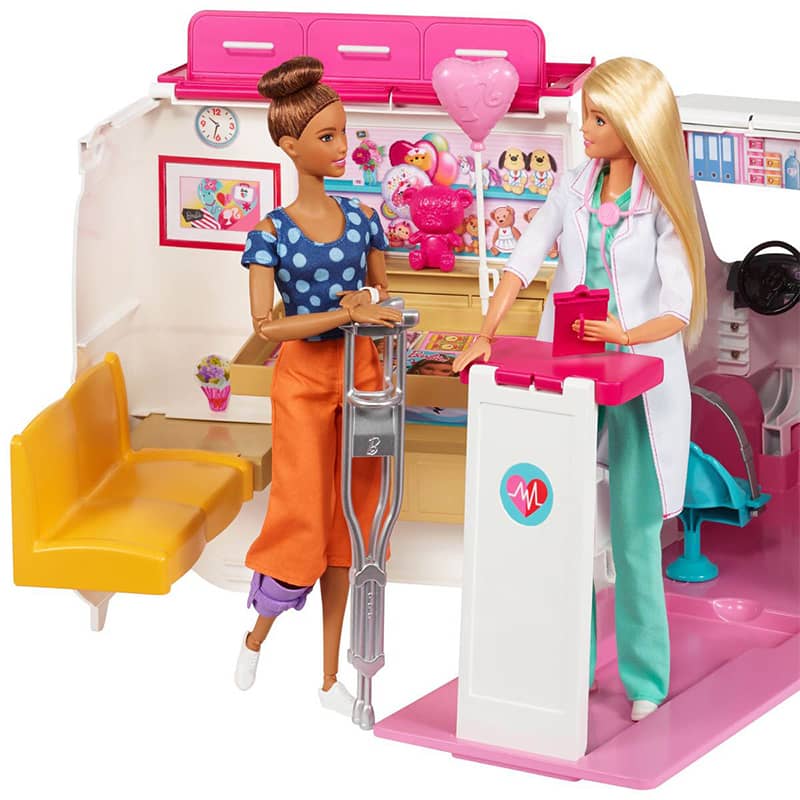 Barbie Ambulancia Y Hospital Mattel