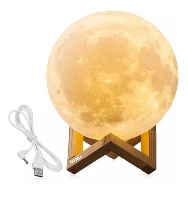 Humidificador Luna Lámpara 3d Aromaterapia Luz Difusor