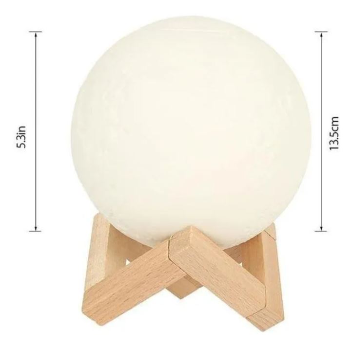 Humidificador Luna Lámpara 3d Aromaterapia Luz Difusor