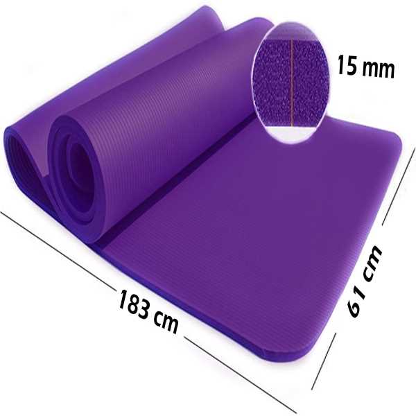 Tapete de Yoga Extra Grueso Trade de 15 mm de Grosor 183 x 61 cm.