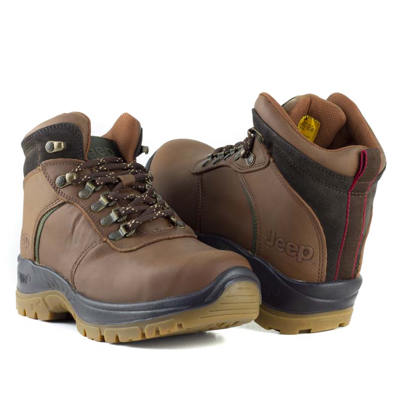 BOTAS DE TRABAJO CON CASQUILLO DE ACERO JEEP ORIGINAL 18000 CRAZY BRONCE