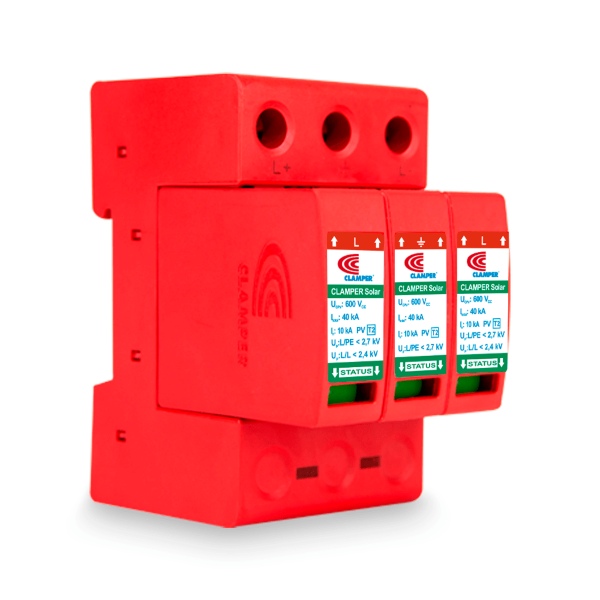 Supresor Picos Clamper Solar 600v 40ka Sistema Fotovoltaico.
