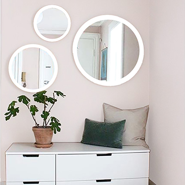 JUEGO DE ESPEJOS DECORATIVOS 3 PZAS. (60, 45 Y 30 CMS)