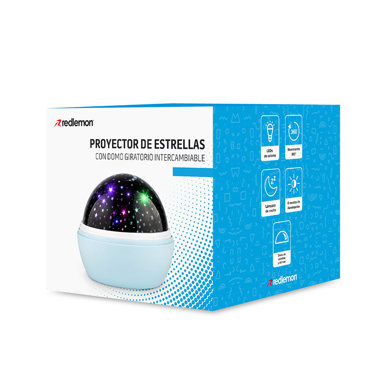 Lámpara de Estrellas para Niños Giratoria Luz LED Redlemon