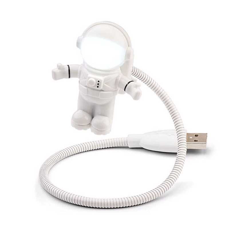 Lámpara led USB astronauta Gadgets & Fun Lampara Flexible ideal para PC o laptop Gadgets & Fun