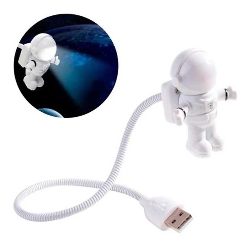 Lámpara led USB astronauta Gadgets & Fun Lampara Flexible ideal para PC o laptop Gadgets & Fun