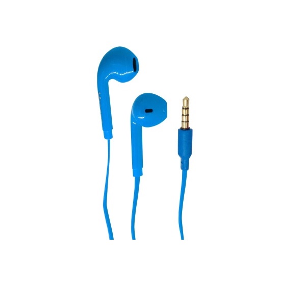 Audífonos Azul 3,5 mm Control Volumen Manos Libres Llamada Ejercicio Casa Escuela Binaural