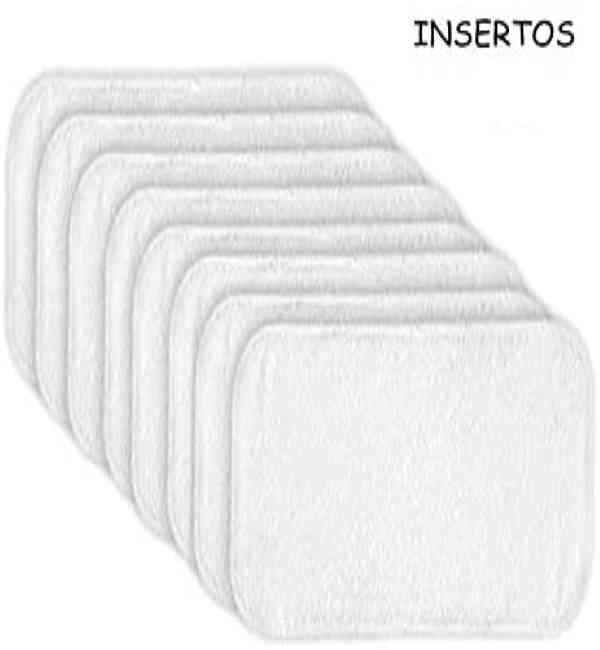 Pañales Ecológicos de Tela para Bebes Kit de 4 Pañales y 8 Insertos, Tamaño Único, Ajustables, Divertidos Diseños, Super-Absorbentes, Lavables. (Verde Fuerte)