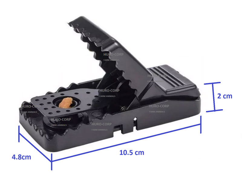 6 Trampas Para Ratones Dentada, De Golpe, Plástico Abs, Facil De Instalar Muy Efectiva, Reusable