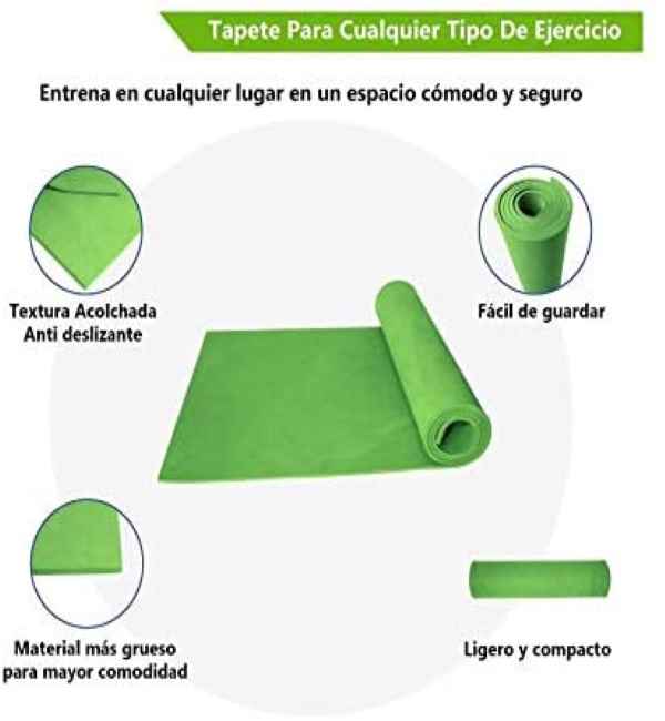 Tapete para entrenamiento 165 cm x 61 cm - Yoga y Fitness