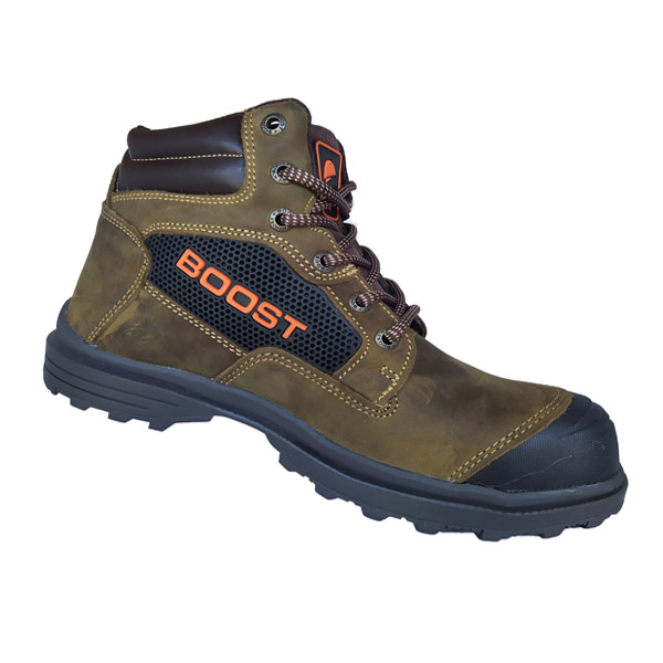 BOTAS DE TRABAJO DE PIEL  BOOST CON CASCO DE ACERO MOD.403GBST