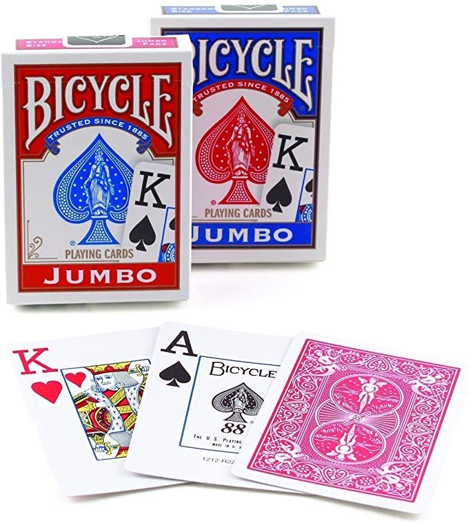 2 Pack Baraja Bicycle Jumbo Poker Cartas Mazo Magia Juego