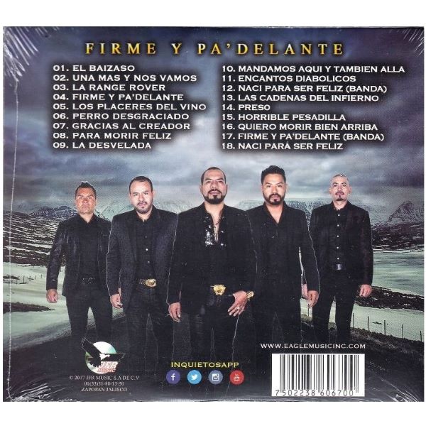 CD Los Inquietos del Norte ~ Firme y pa' delante