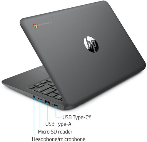 Laptop HP Chromebook 11a-nb0013dx 11.6" HD, Intel Celeron N3350 1.10GHz, 4GB, 32GB eMMC, Chrome OS, Gris 