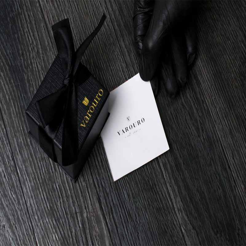 Anillo De Compromiso VAROURO Oro 10k + Estuche Premium