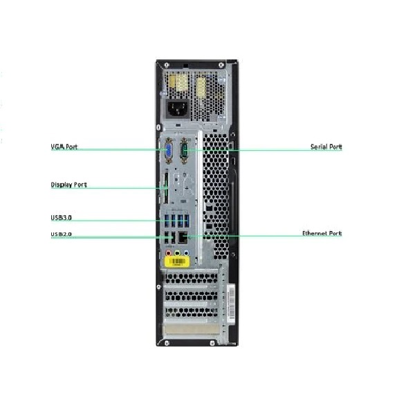 Lenovo ThinkCentre M93p, Intel Core i5-4ta generación, SFF , RAM 4GB, Disco duro de 500GB, Wi-FI, Windows 10 Pro NO DVD Equipo Clase A, Reacondicionado