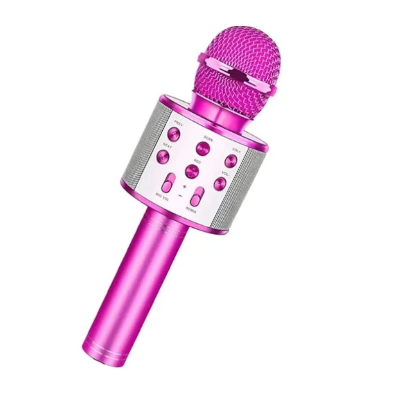 Micrófono Con Bocina Inalámbrico para Karaoke Bluetooth Mp3 USB 