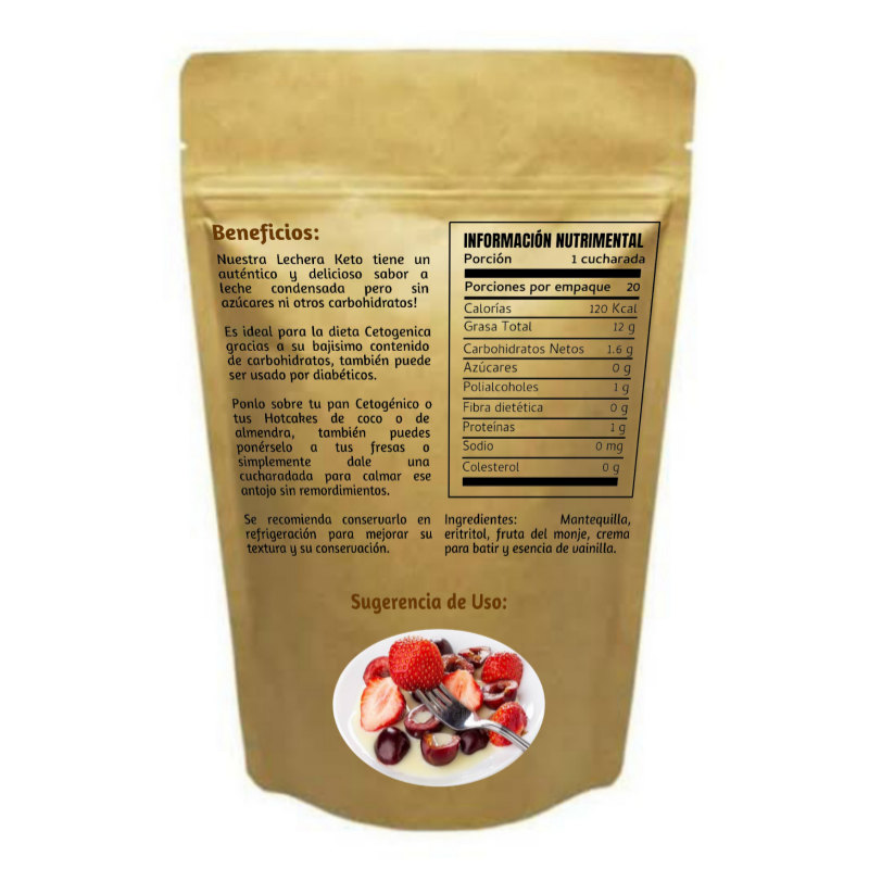 Leche Condensada Keto Lechera sin Azúcar