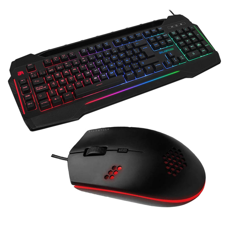 Kit teclado y Moise Gamer Balam Rush