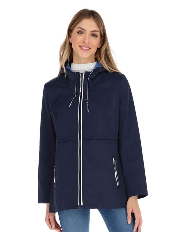 Gabardina sport con gorro T80716