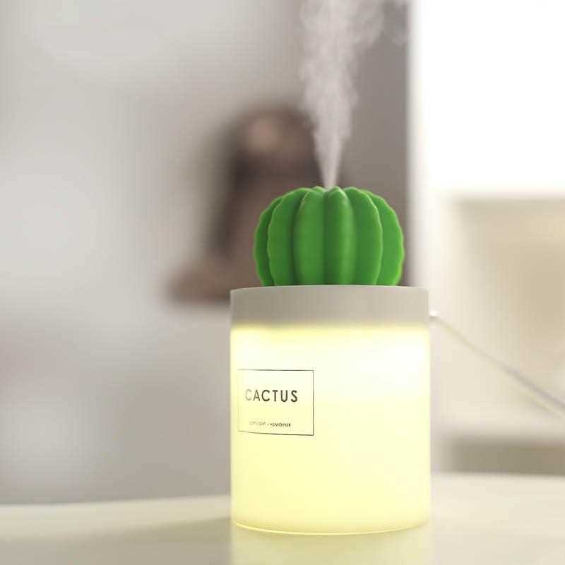 Humidificador Cactus Gadgets & fun con  lampara led integrada Difusor ideal para aromaterapia con lampara Led ultra silencioso 