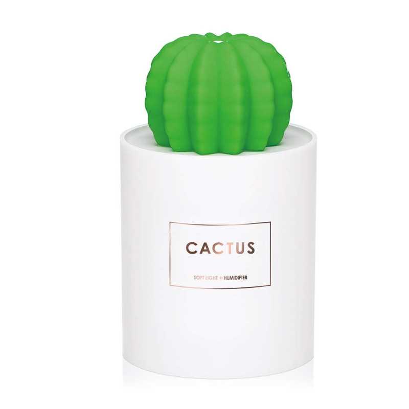 Humidificador Cactus Gadgets & fun con  lampara led integrada Difusor ideal para aromaterapia con lampara Led ultra silencioso 