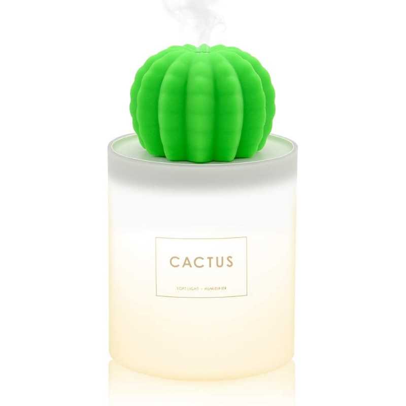 Humidificador Cactus Gadgets & fun con  lampara led integrada Difusor ideal para aromaterapia con lampara Led ultra silencioso 