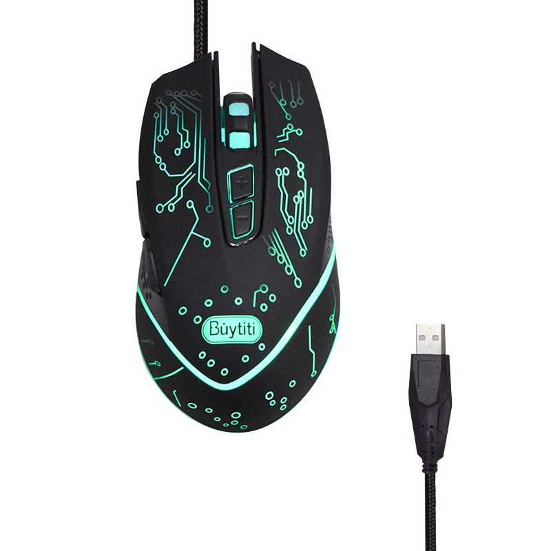 Ratón ergonómico con cable USB, gadget de ratón con cable para