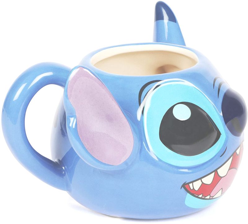  Disney Lilo and Stitch - Taza de cerámica 3D de 12 onzas :  Hogar y Cocina