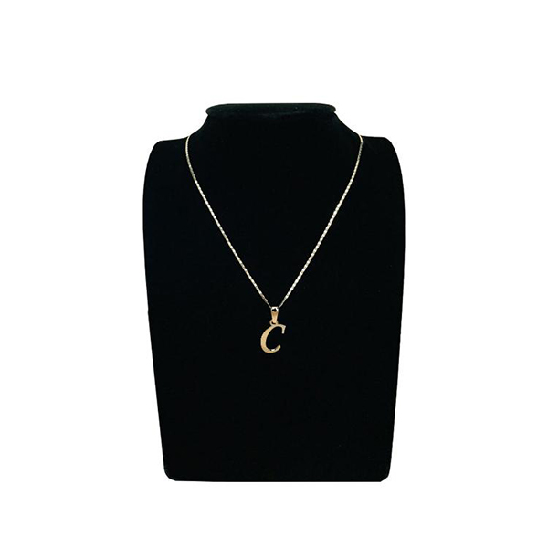 Dije Inicial Letra C Oro 10 K + Obsequio + Envio