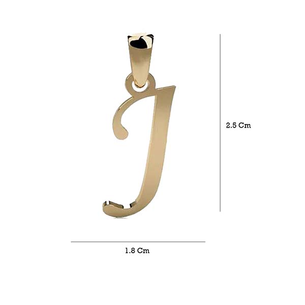 Dije Inicial Letra J Oro 10 K + Obsequio + Envio