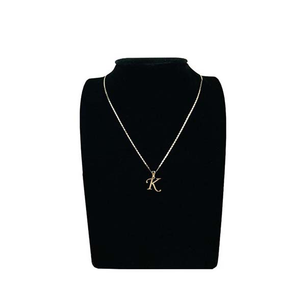 Dije Inicial Letra K Oro 10 K + Obsequio + Envio.