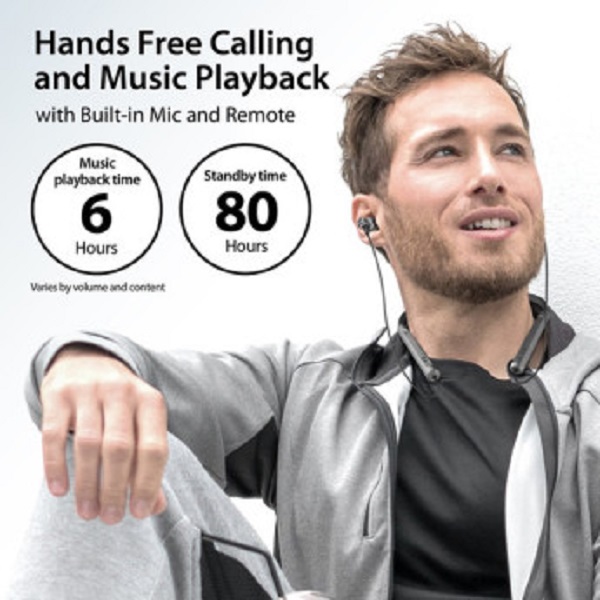 Audífonos iLuv Neckband Metal inálambricos.